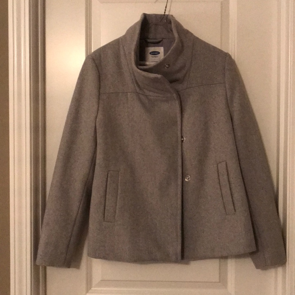 Adorable Old Navy funnel neck coat!